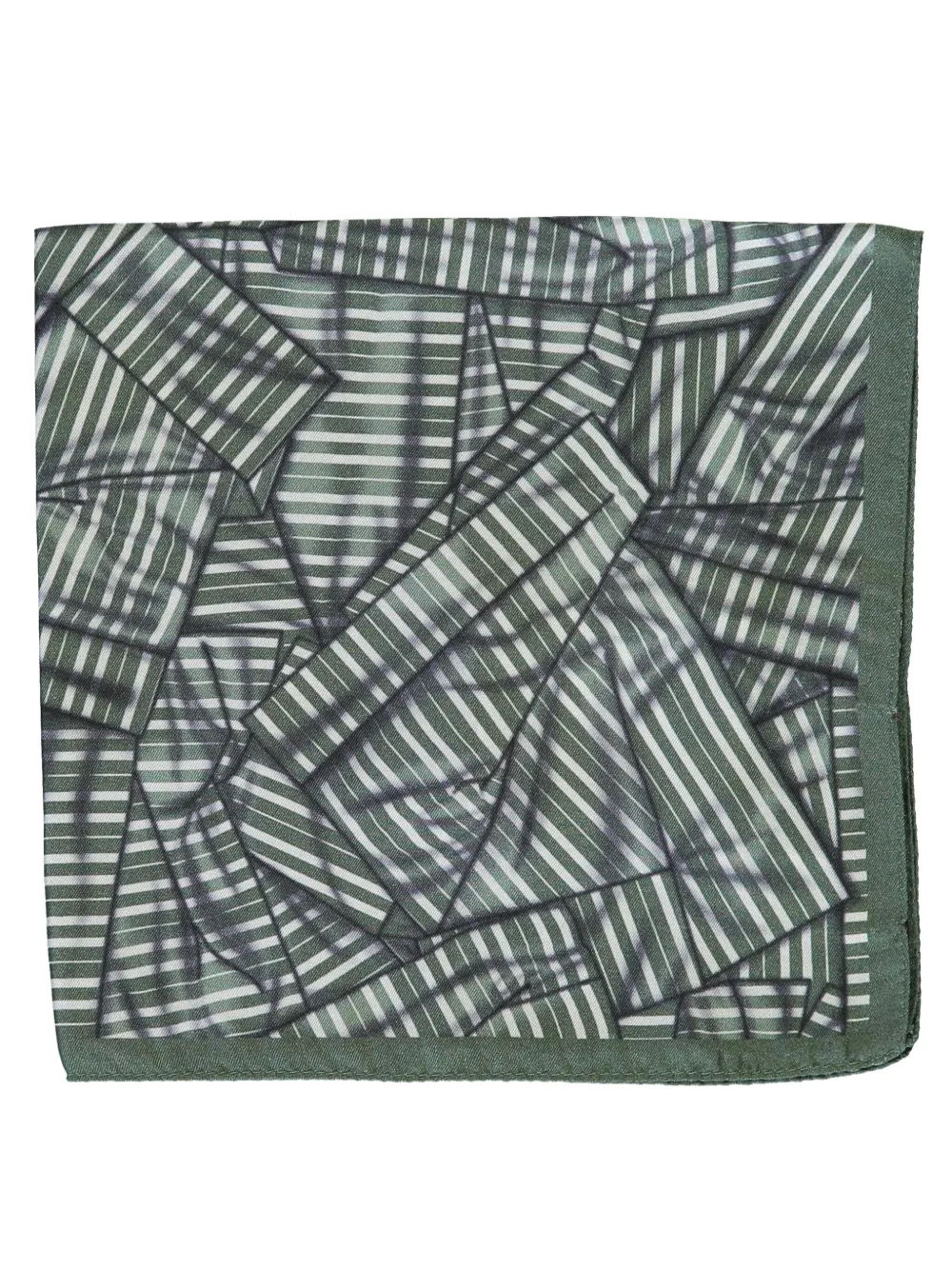 Zegna Sjaal met patroon - Groen