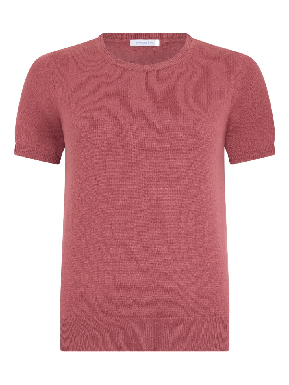 Malo short-sleeve fine-knit sweater - Rosa