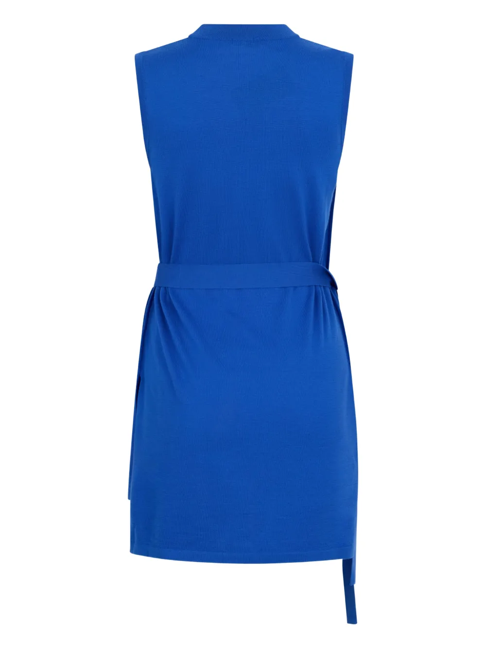 Malo tied-waist mini dress - Blauw