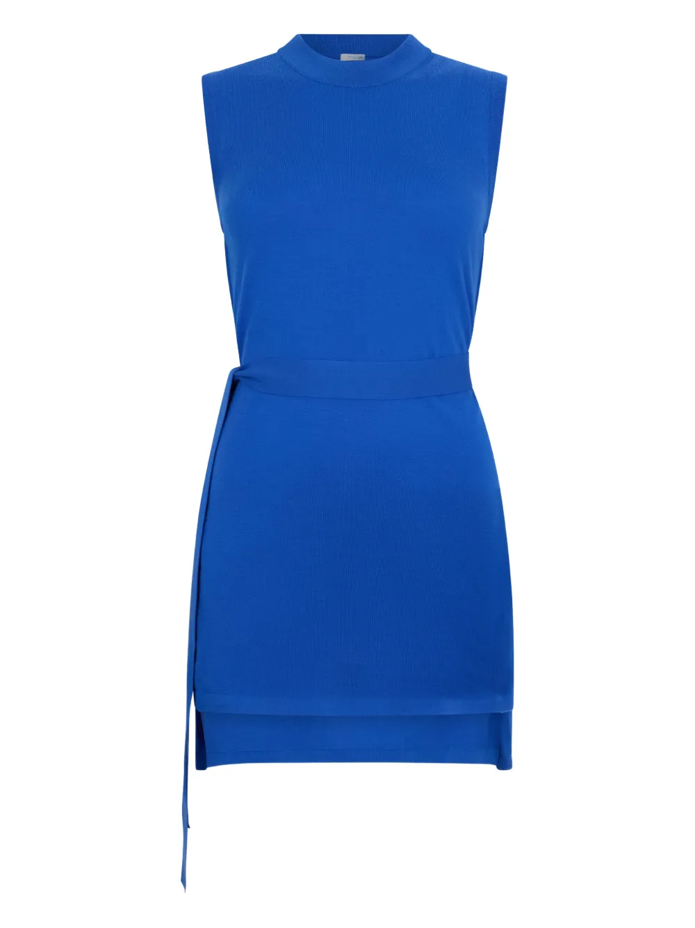 Malo tied-waist mini dress - Blu