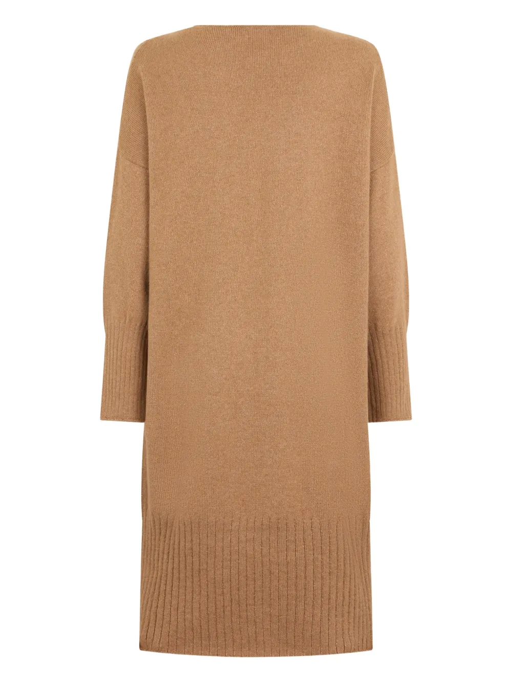 Malo ribbed midi dress - Beige