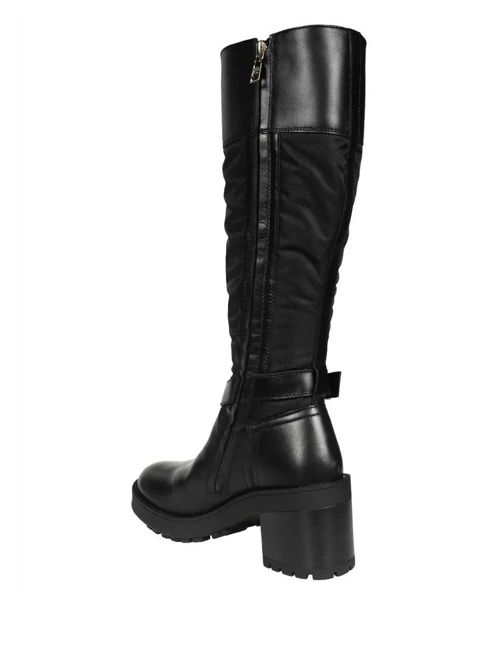 Love Moschino 70mm quilted knee-high boots Black