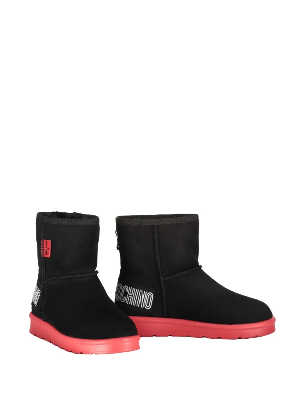 Love Moschino logo-detail ankle boots Black