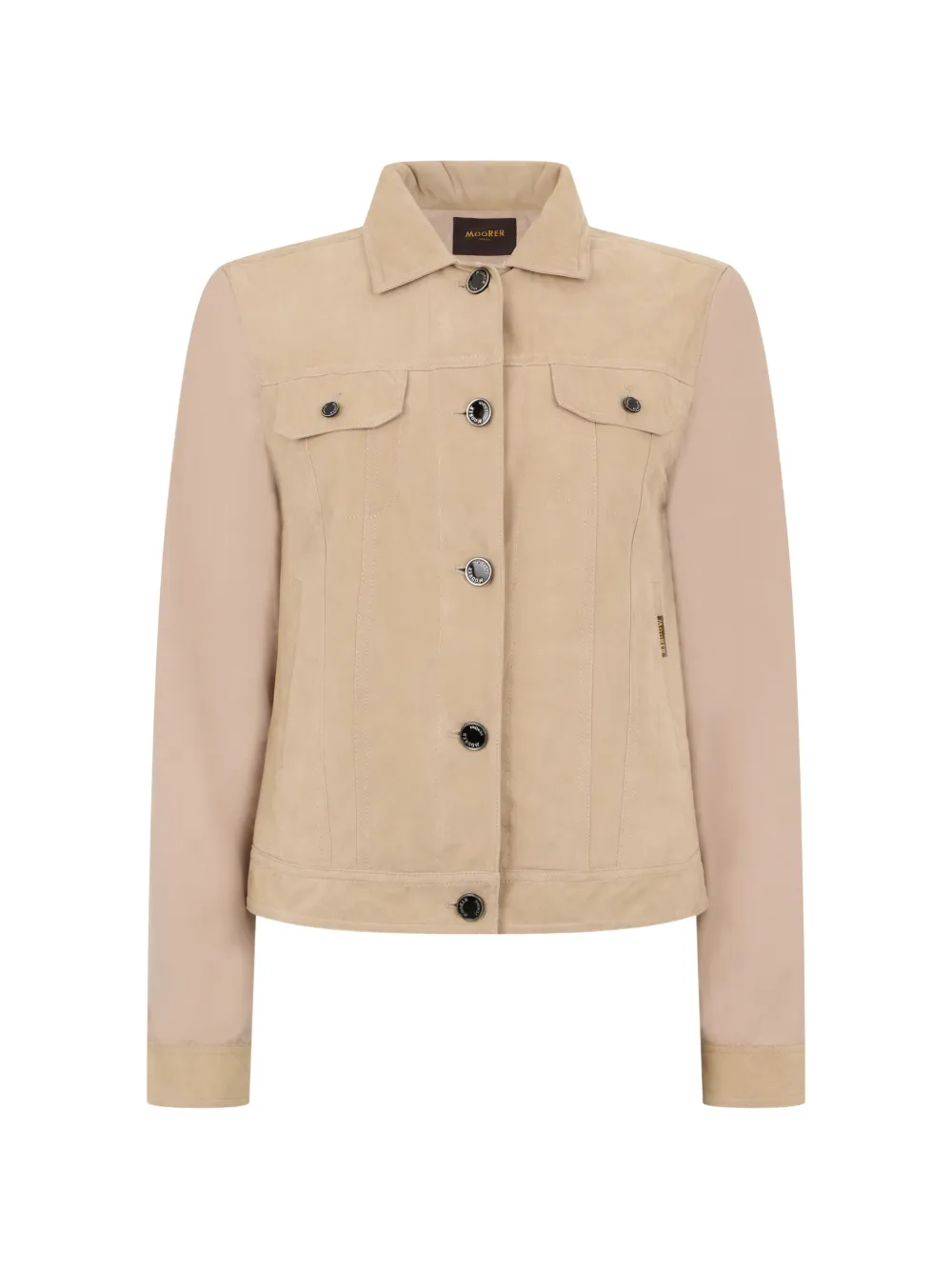 Moorer panelled jacket - Toni neutri