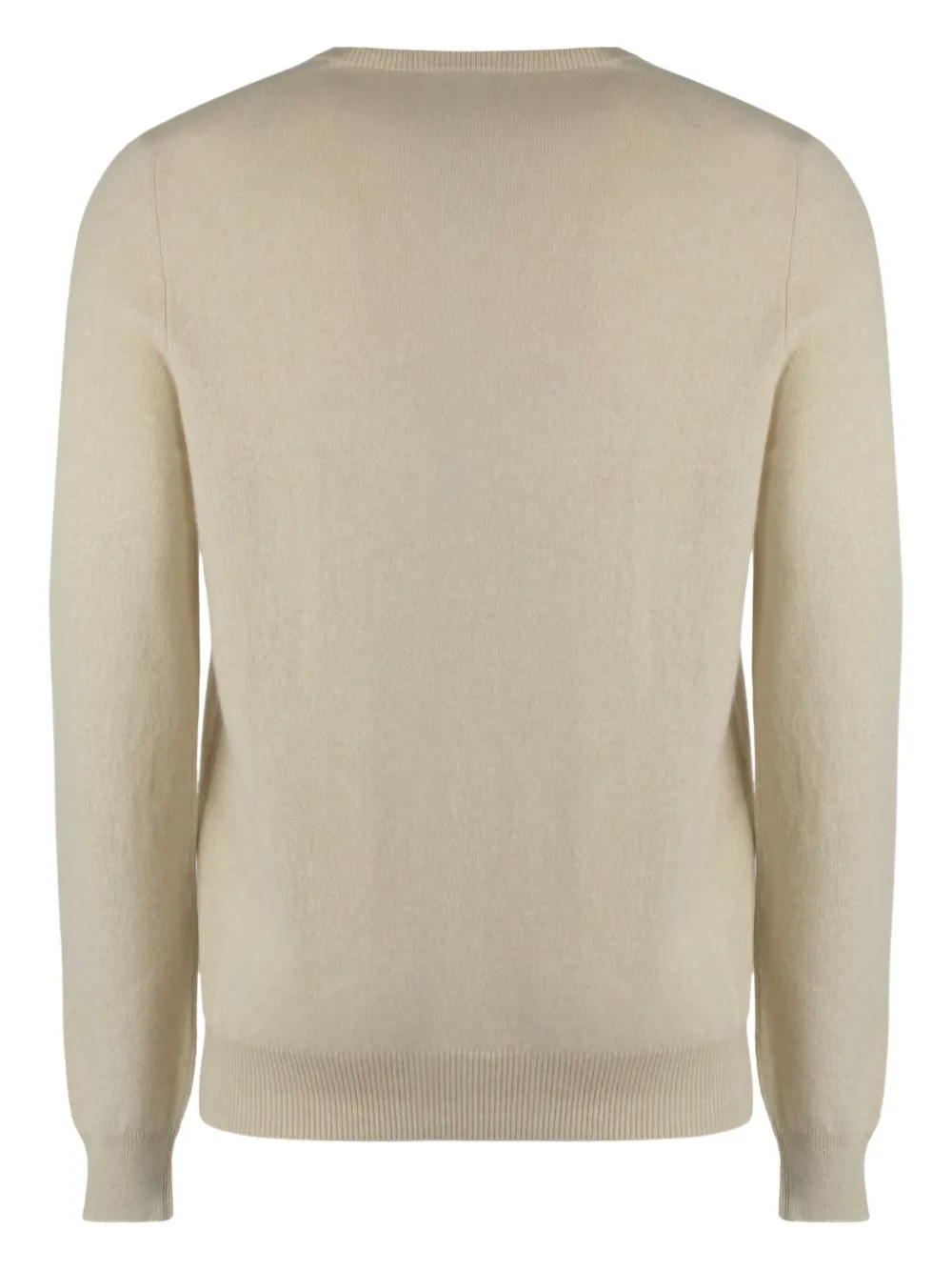 Moorer Orvieto kasjmier trui met ronde hals Beige