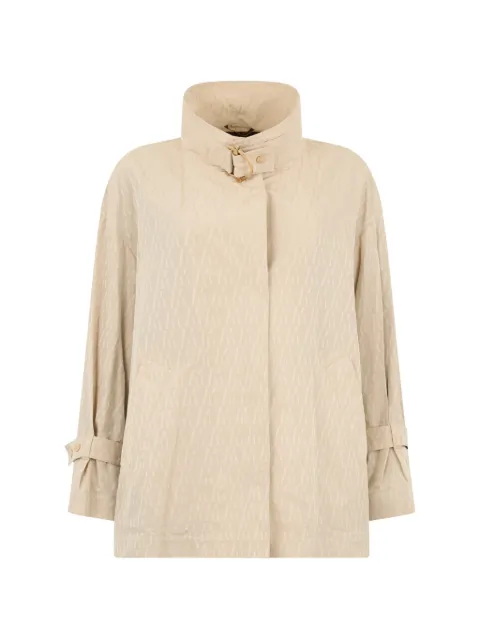 Moorer high-neck overcoat