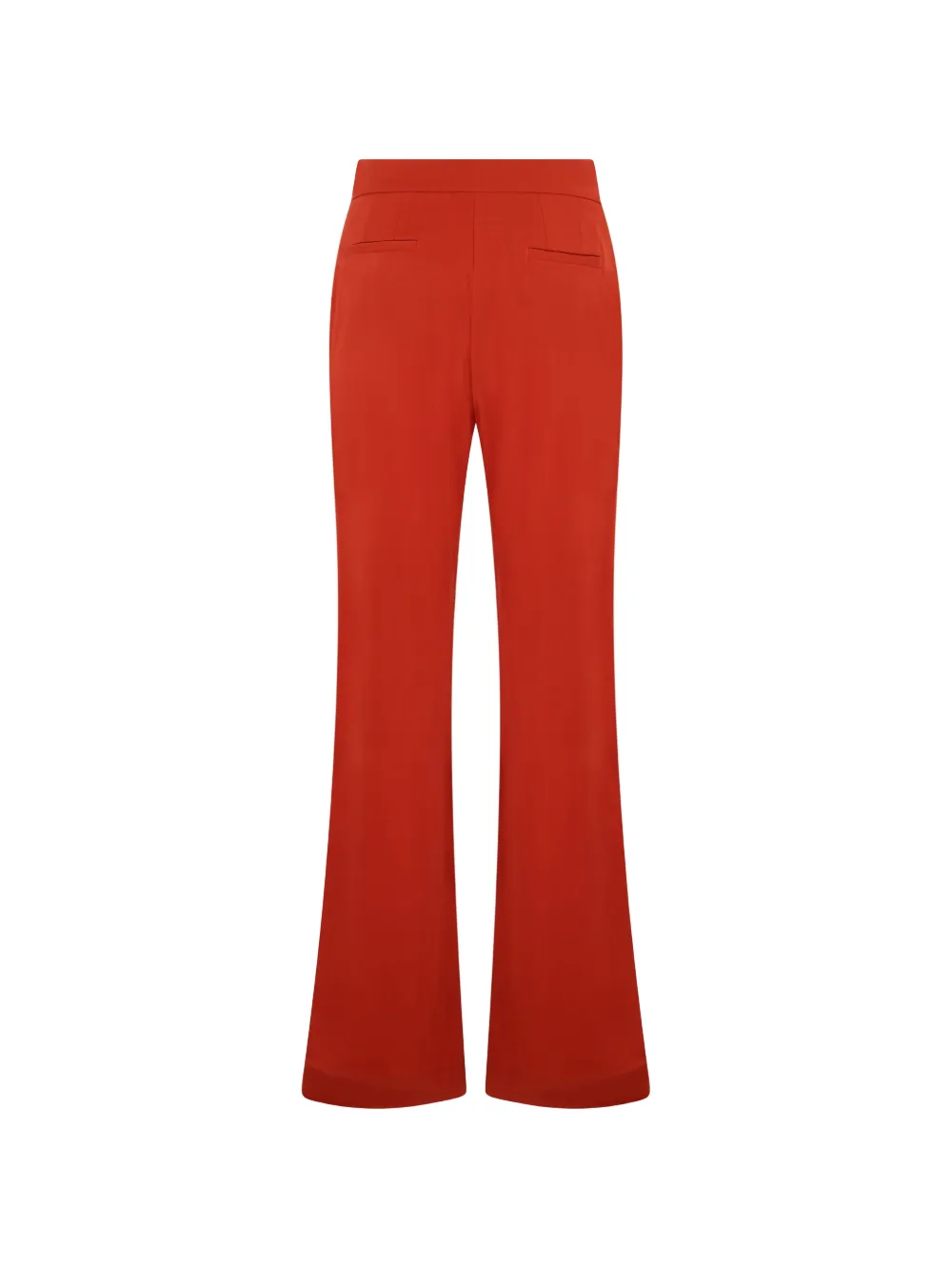 Moorer Roonew-Wrl flared broek met gespdetail Rood