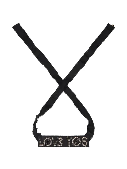 RED(V) embellished necklace