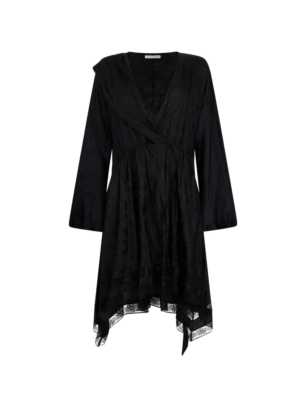 Philosophy Di Lorenzo Serafini v-neck floral midi dress - Nero