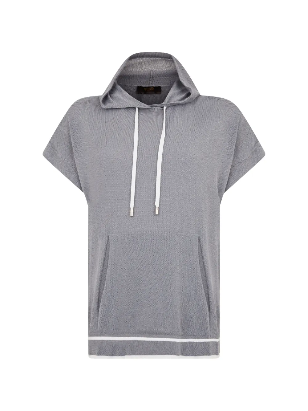 Moorer short-sleeve hoodie - Grigio