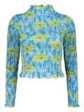 Amy Crookes printed long-sleeve top - Blue