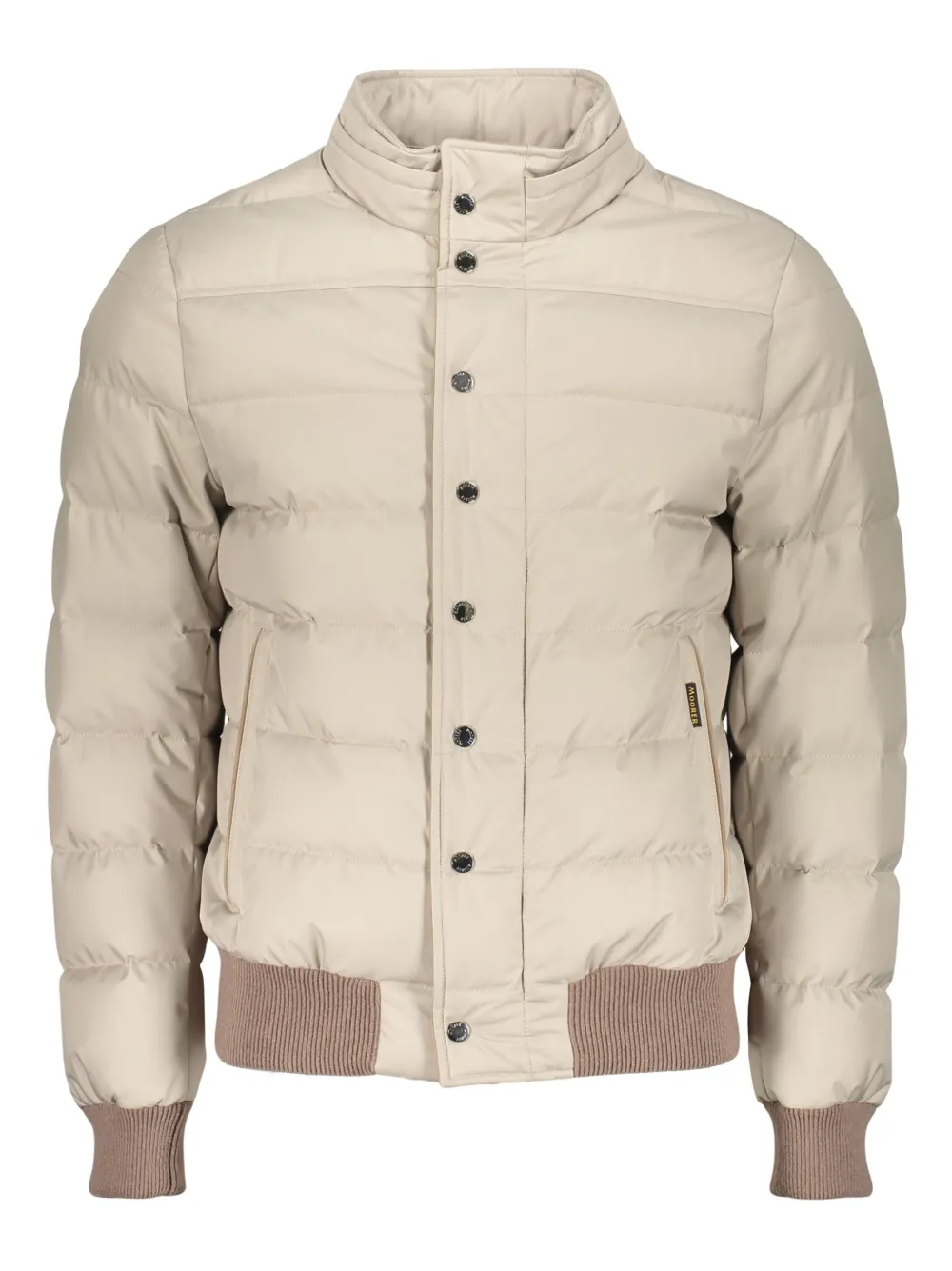 Moorer button-embellishment padded jacket | Neutrals | Image 1