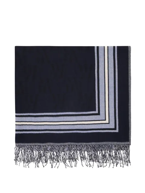 Moorer striped trim scarf
