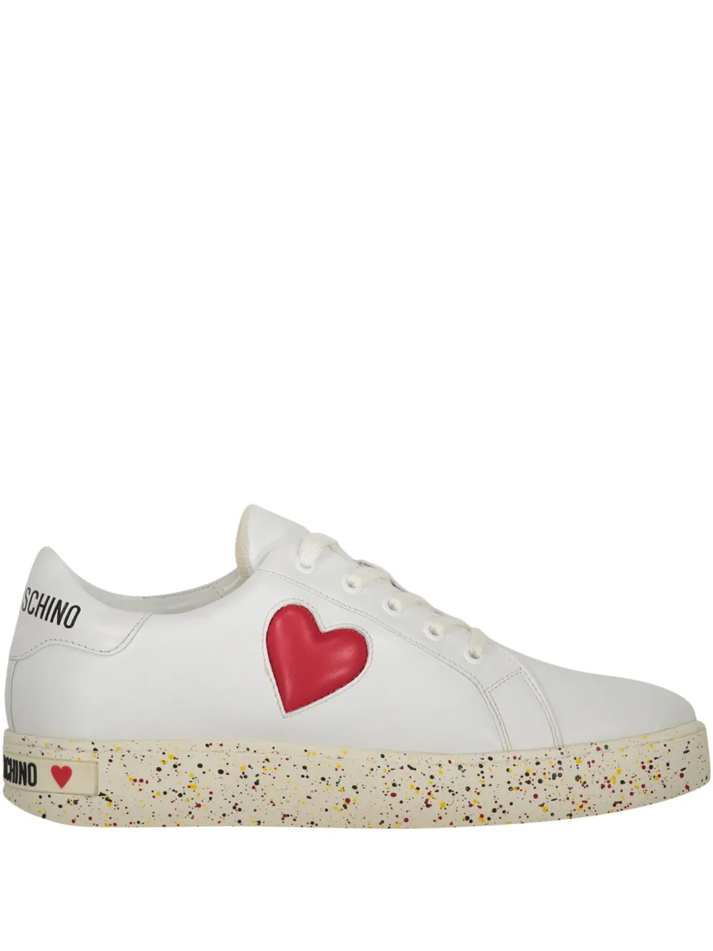 Love Moschino heart-detail sneakers White