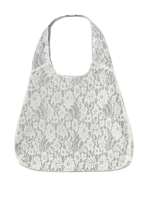Gohar World Port lace-embroidered tote bag