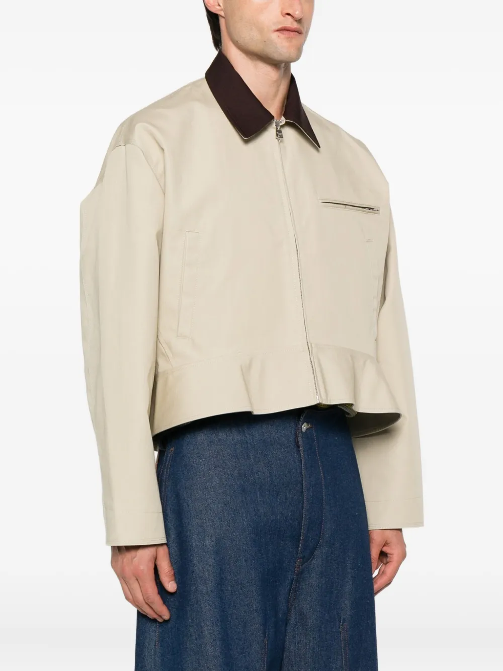 JW Anderson peplum-hem jacket Beige