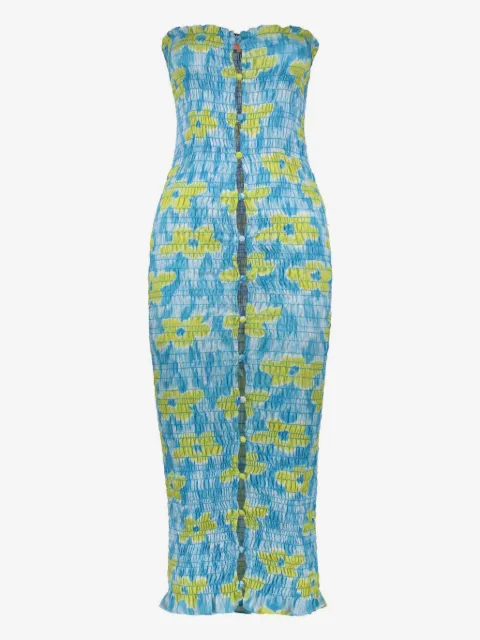 Amy Crookes floral-print midi dress