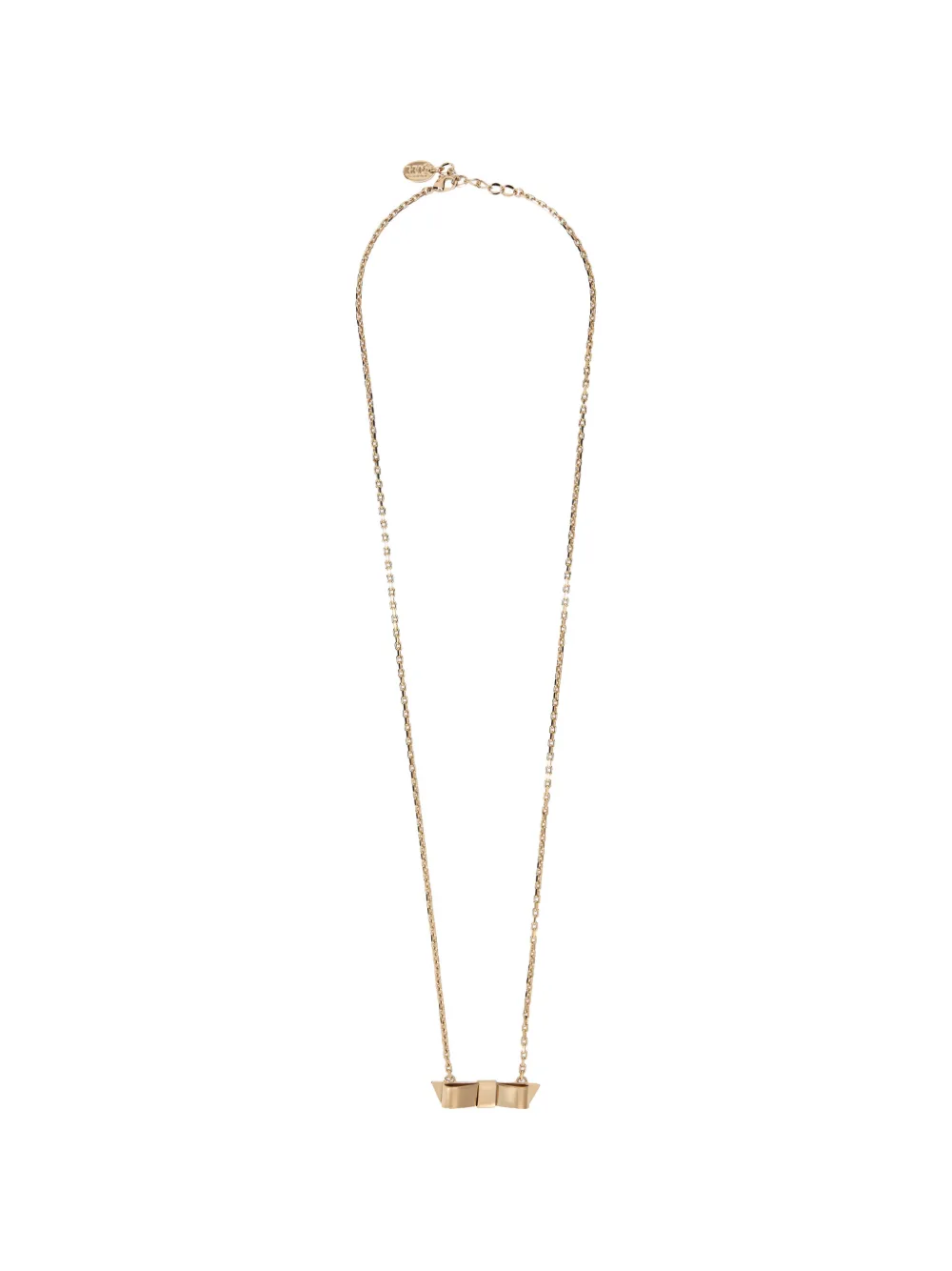 RED(V) bow necklace - Oro