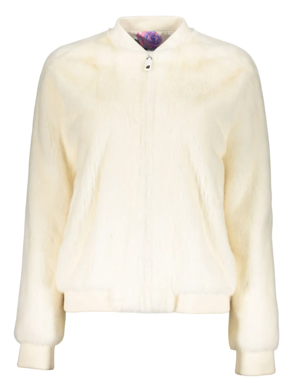 Valentino Zip-fastening Jacket In Neutral