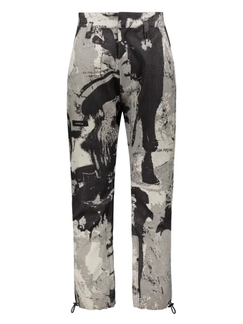 ISO.POETISM pantalones con estampado abstracto