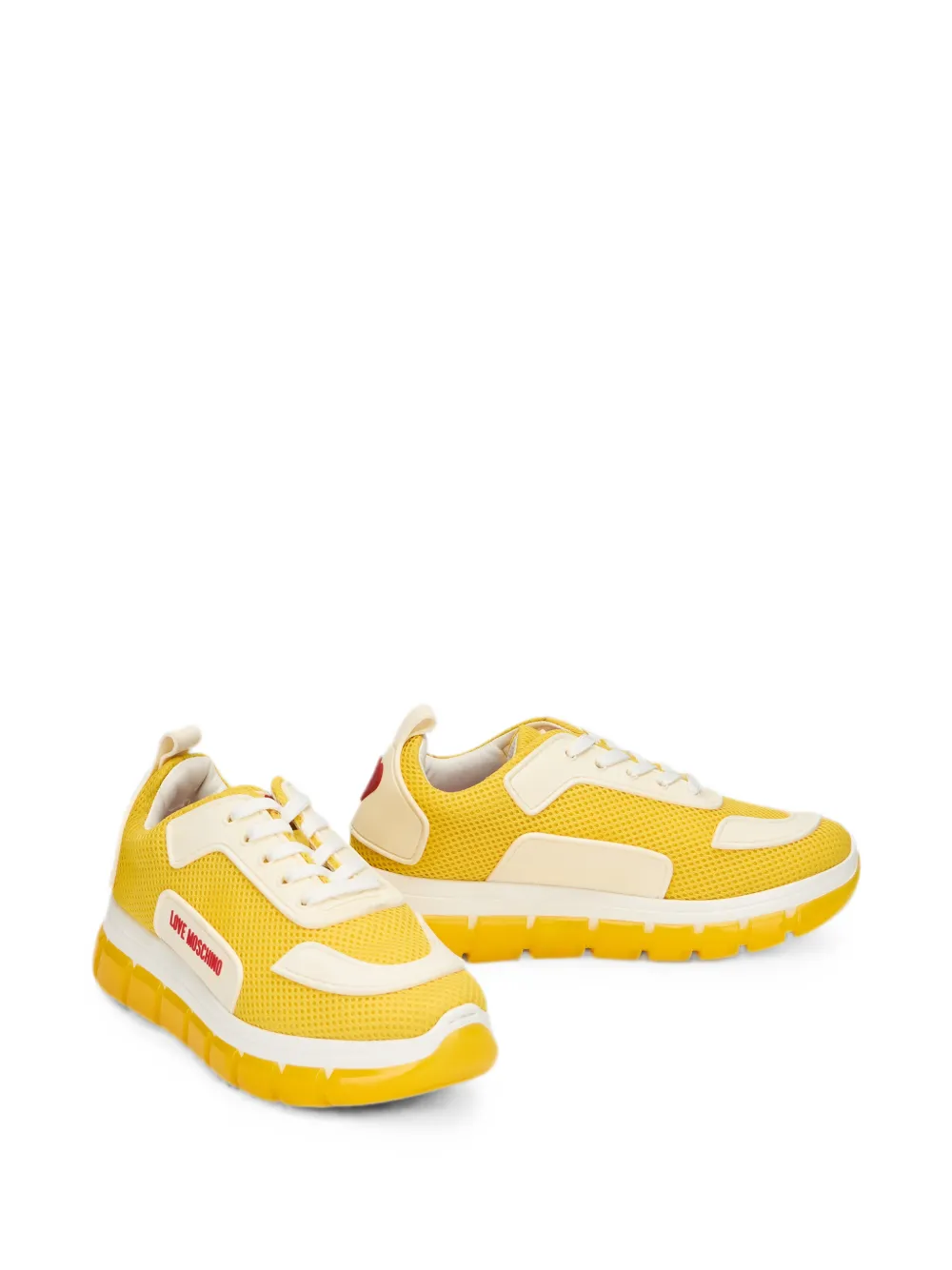Moschino lace-up sneakers - Gelb