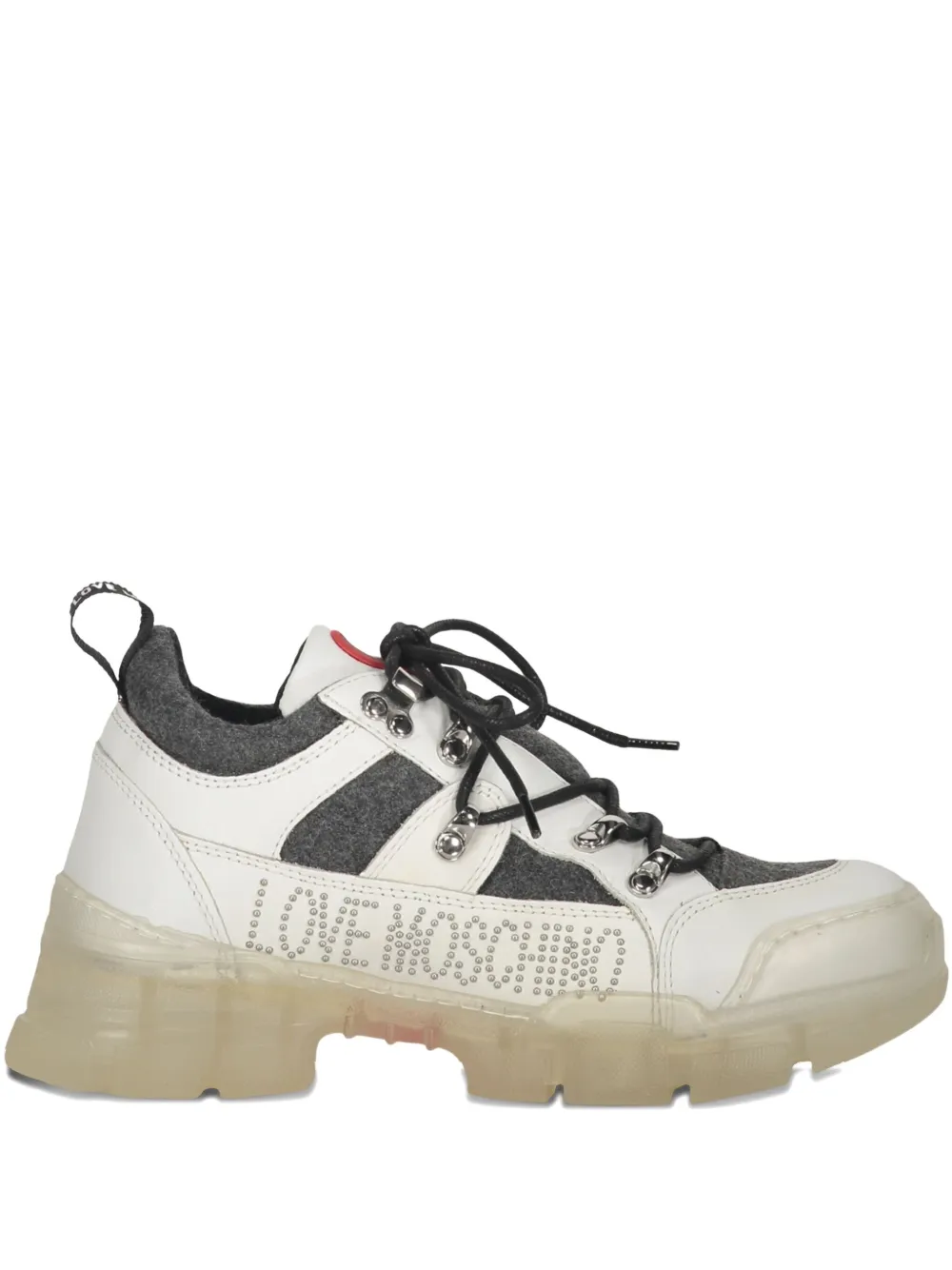 Moschino chunky lace-up sneakers Neutrals