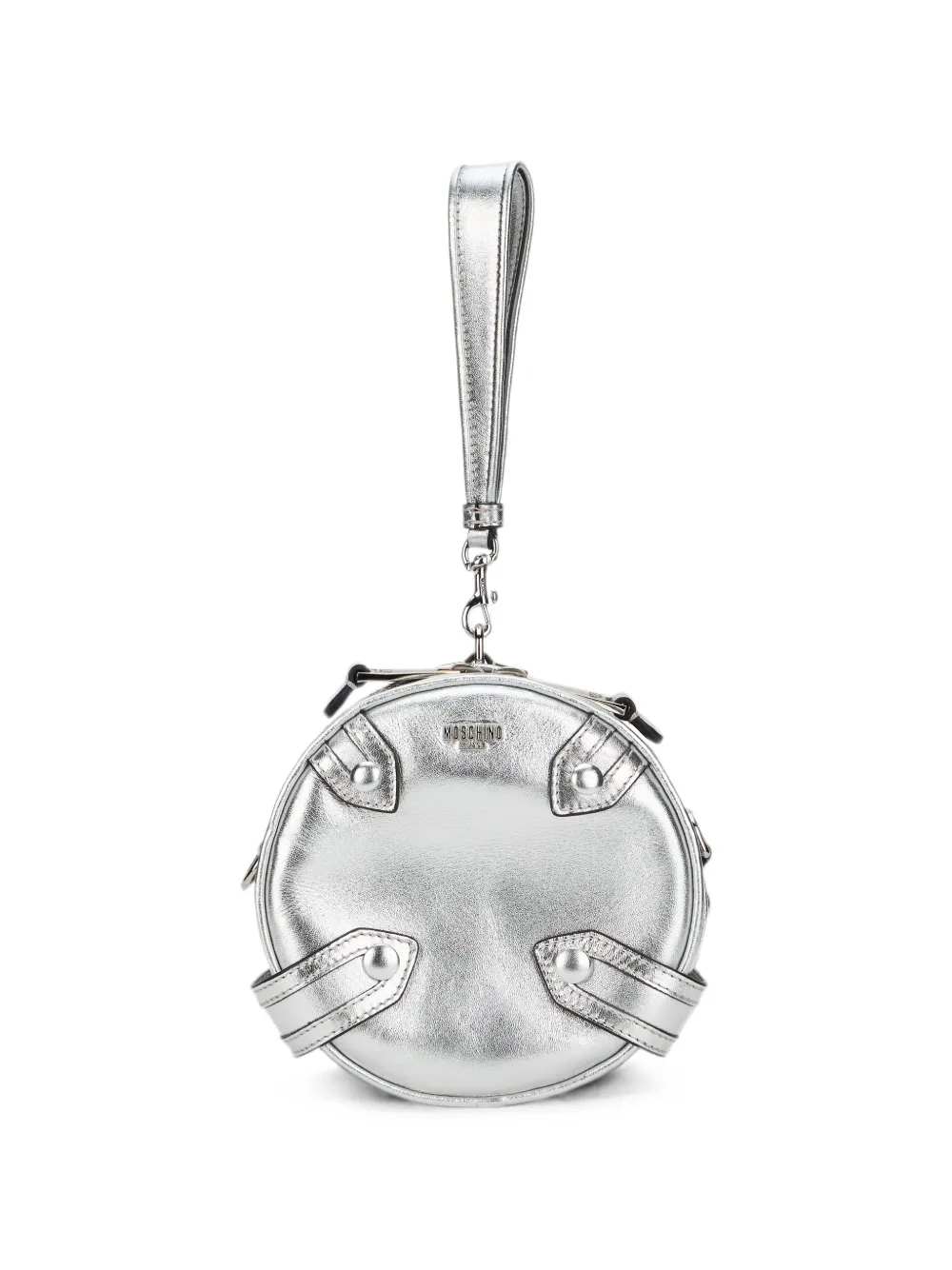 Moschino Metallic schoudertas Zilver