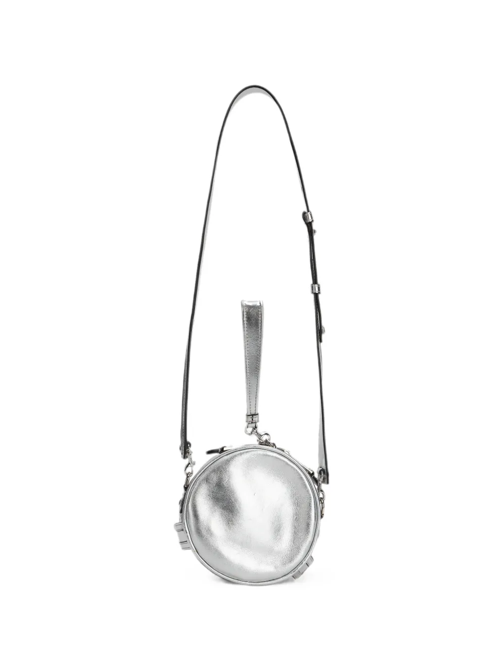 Moschino Metallic schoudertas Zilver