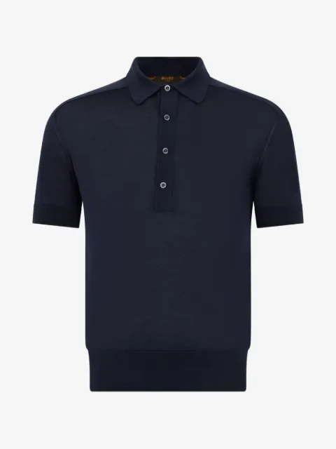 Moorer sleeved polo shirt