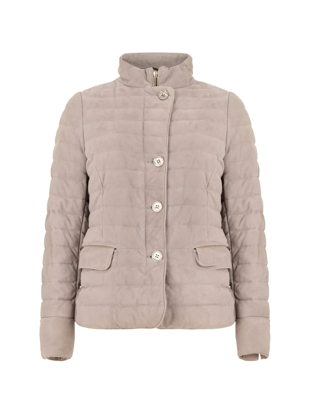 Moorer Aisha-P quilted high-neck jacket - Rosa