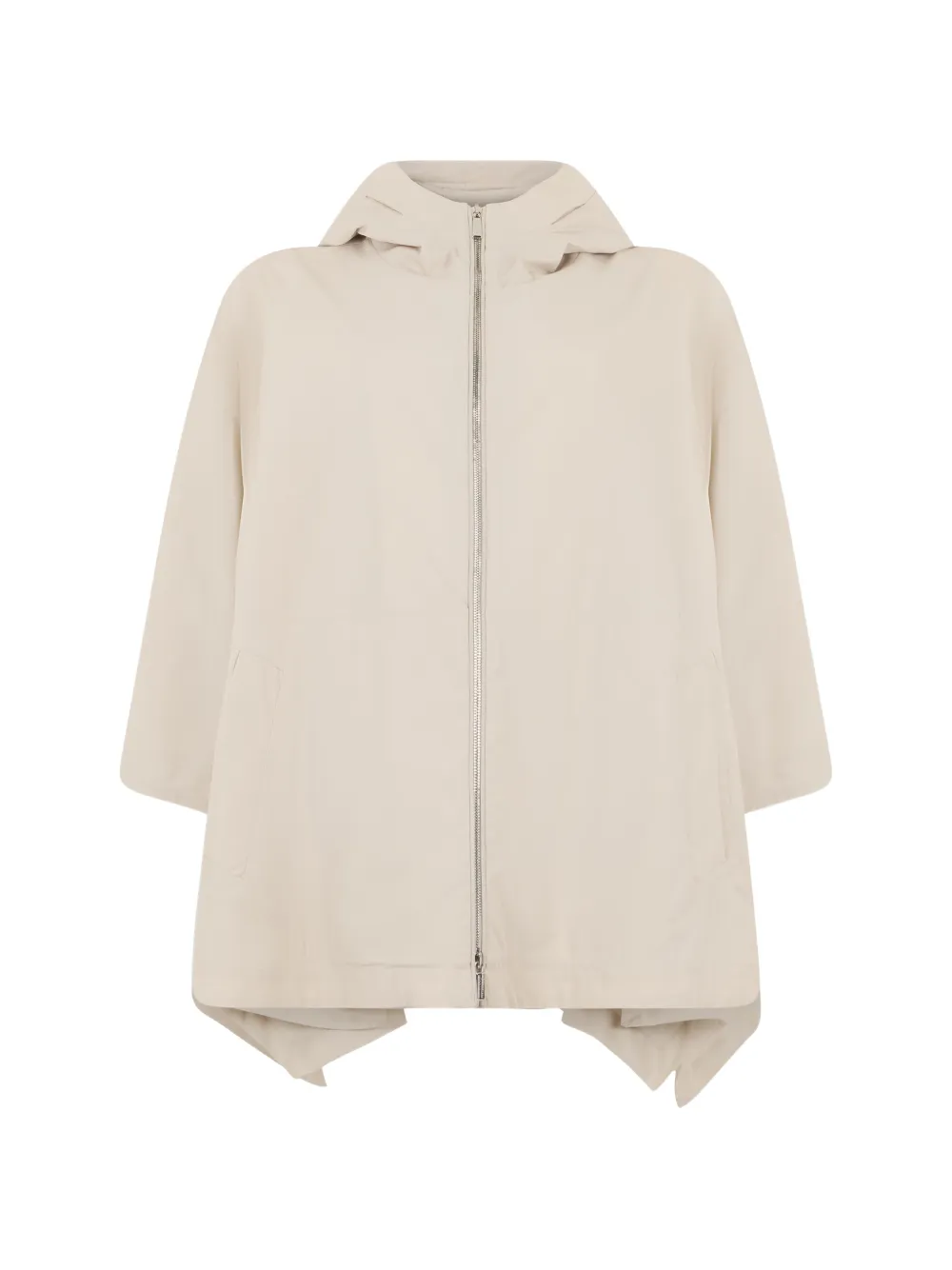 Moorer Albany-Knp hooded jacket - Nude
