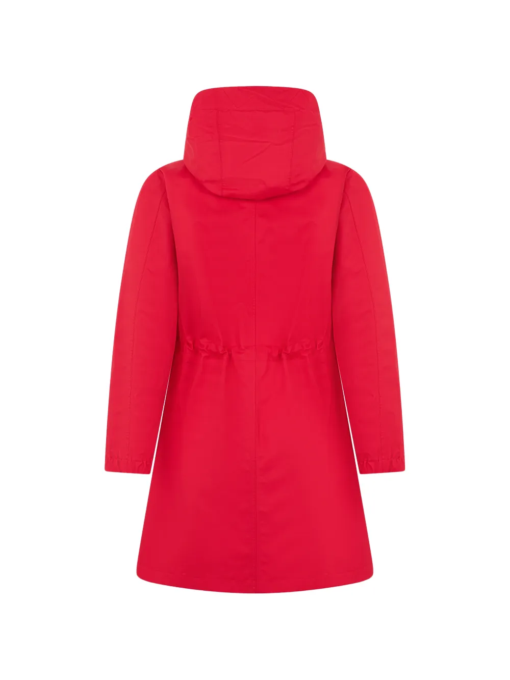 Moorer Antibestes parka met capuchon en trekkoord in de taille Rood