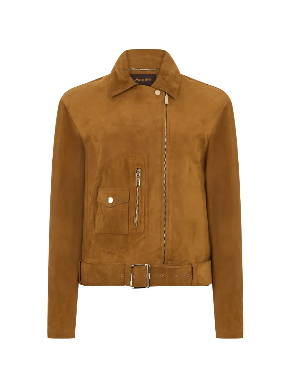 Moorer suede jacket - Marrone