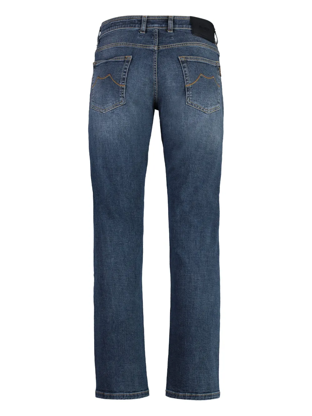 Moorer visible-stitching jeans - Blauw