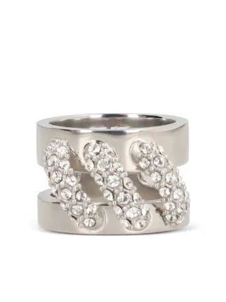 GIVENCHY RING SILVERY リング G Chain ring in metal | Givenchy CA | Givenchy