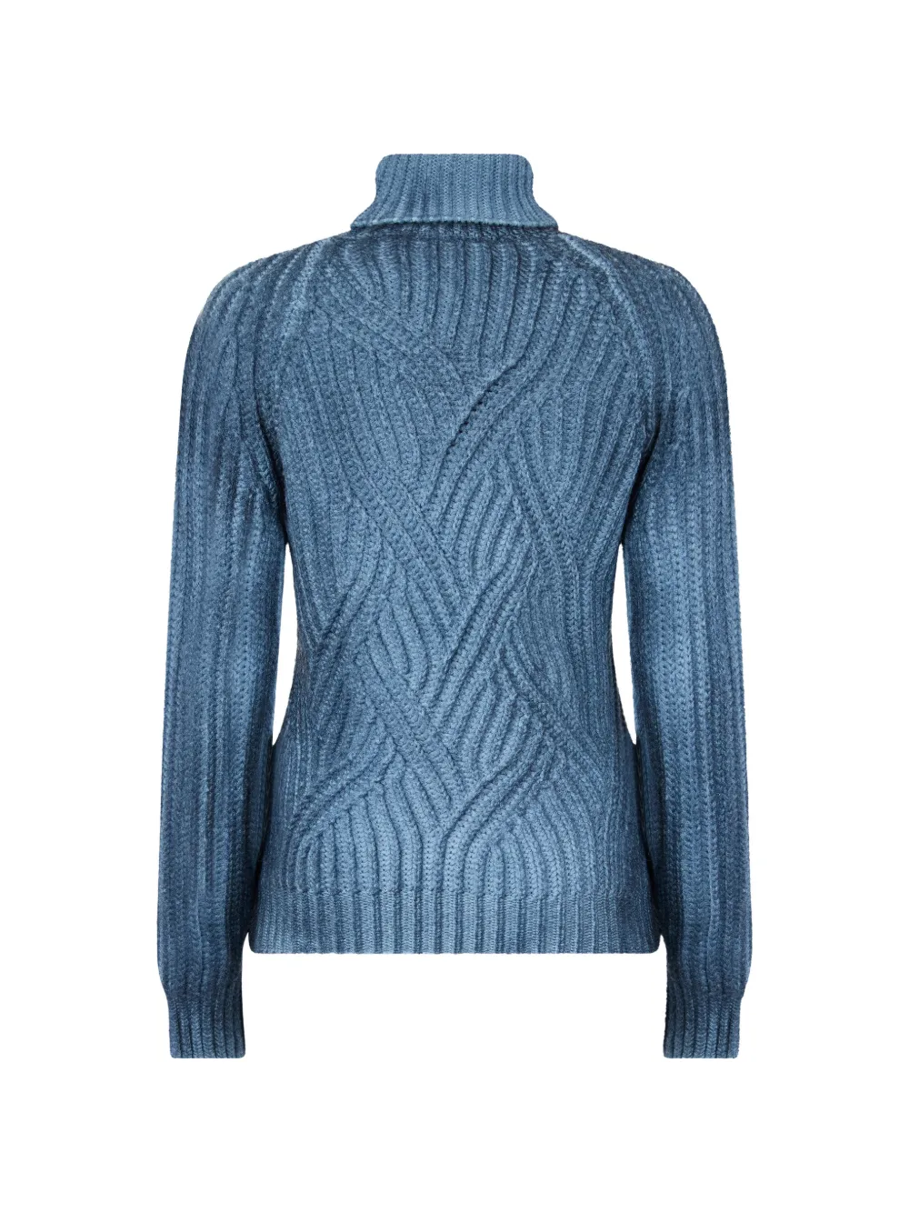 Moorer Blimal-Tc cable-knit roll-neck sweater Blauw