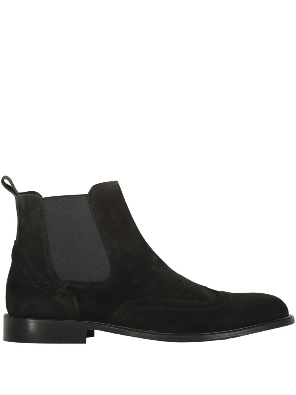 Bruno Magli suede Chelsea boots Black
