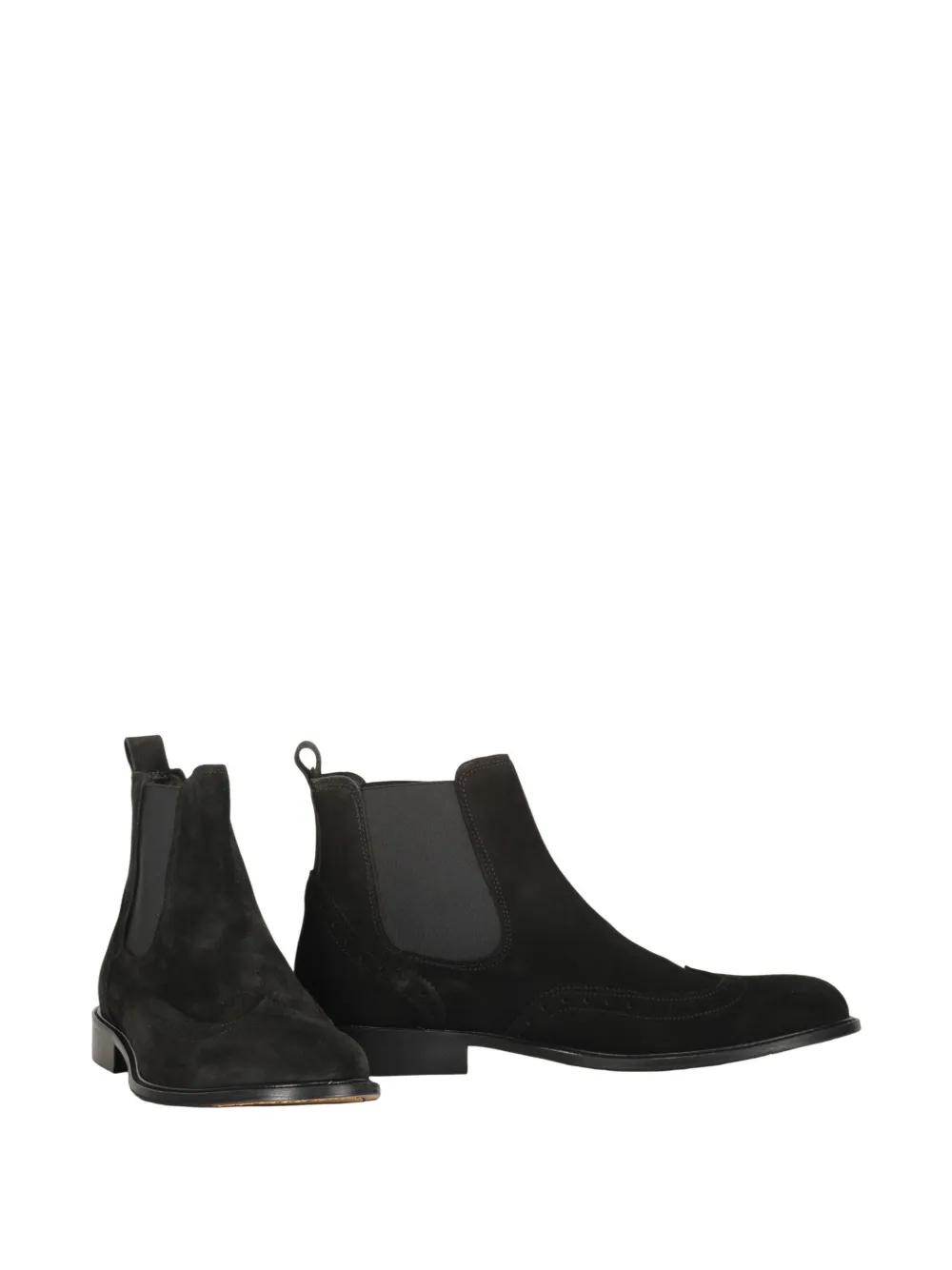 Bruno Magli suede Chelsea boots Black