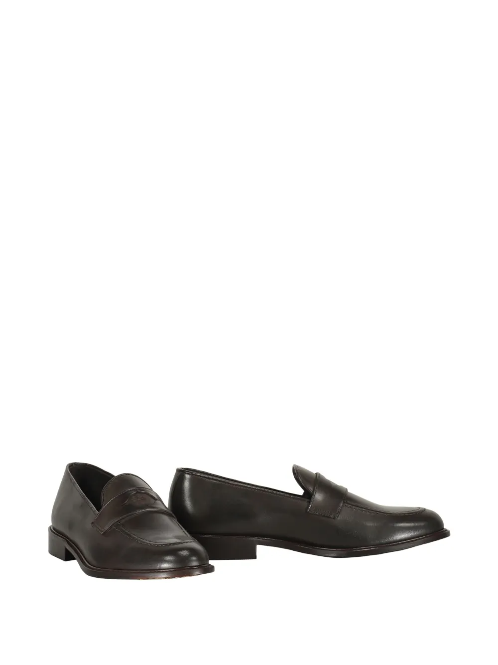 Bruno Magli leather loafers Brown