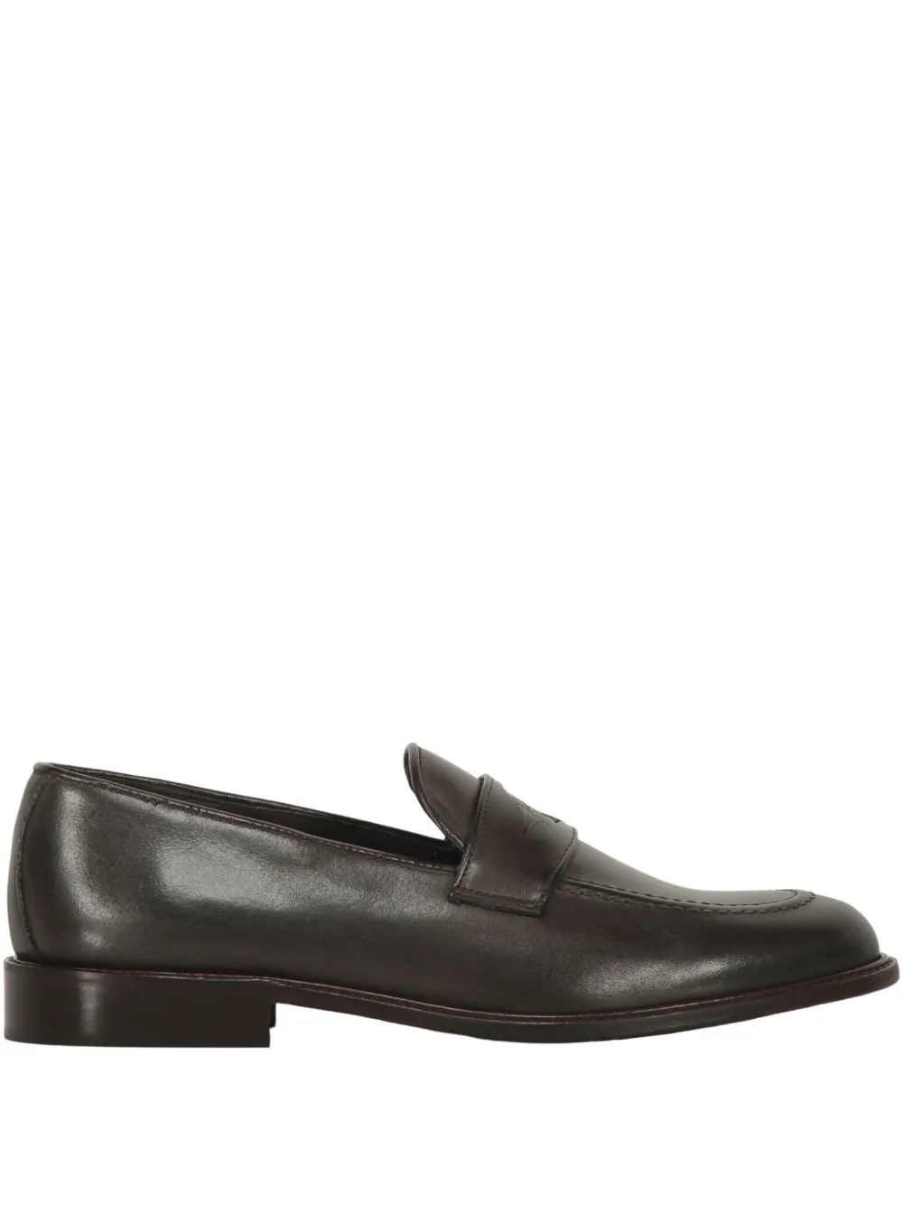 Bruno Magli leather loafers Brown