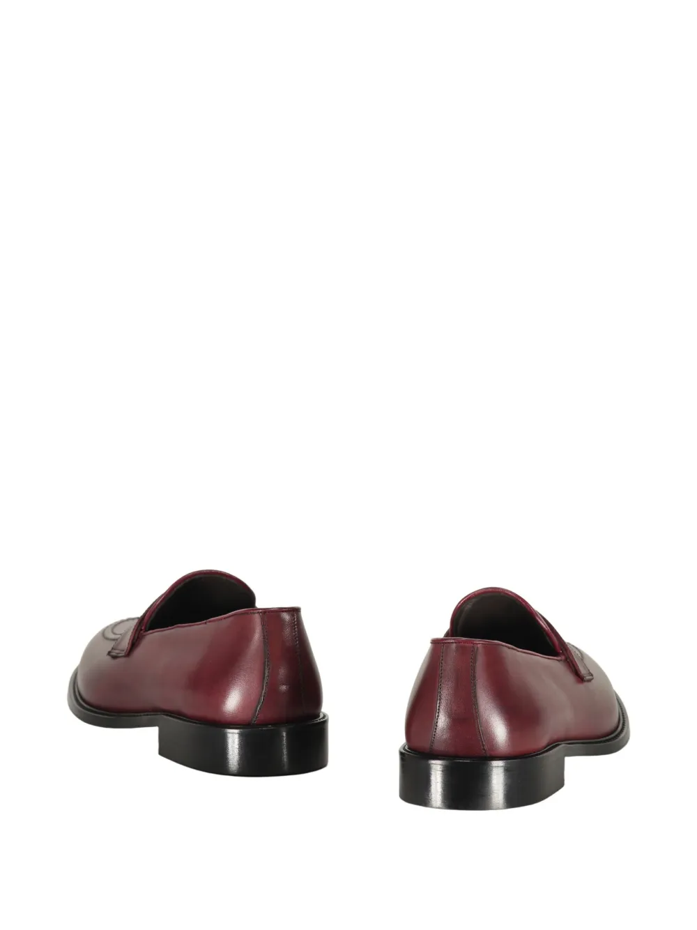 Bruno Magli leather loafers Red
