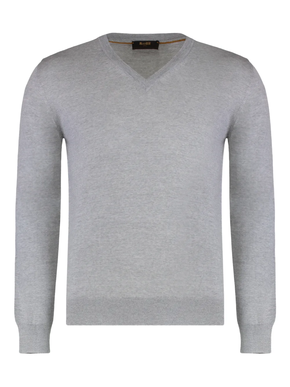 Moorer Cantoni V-neck sweater - Grey