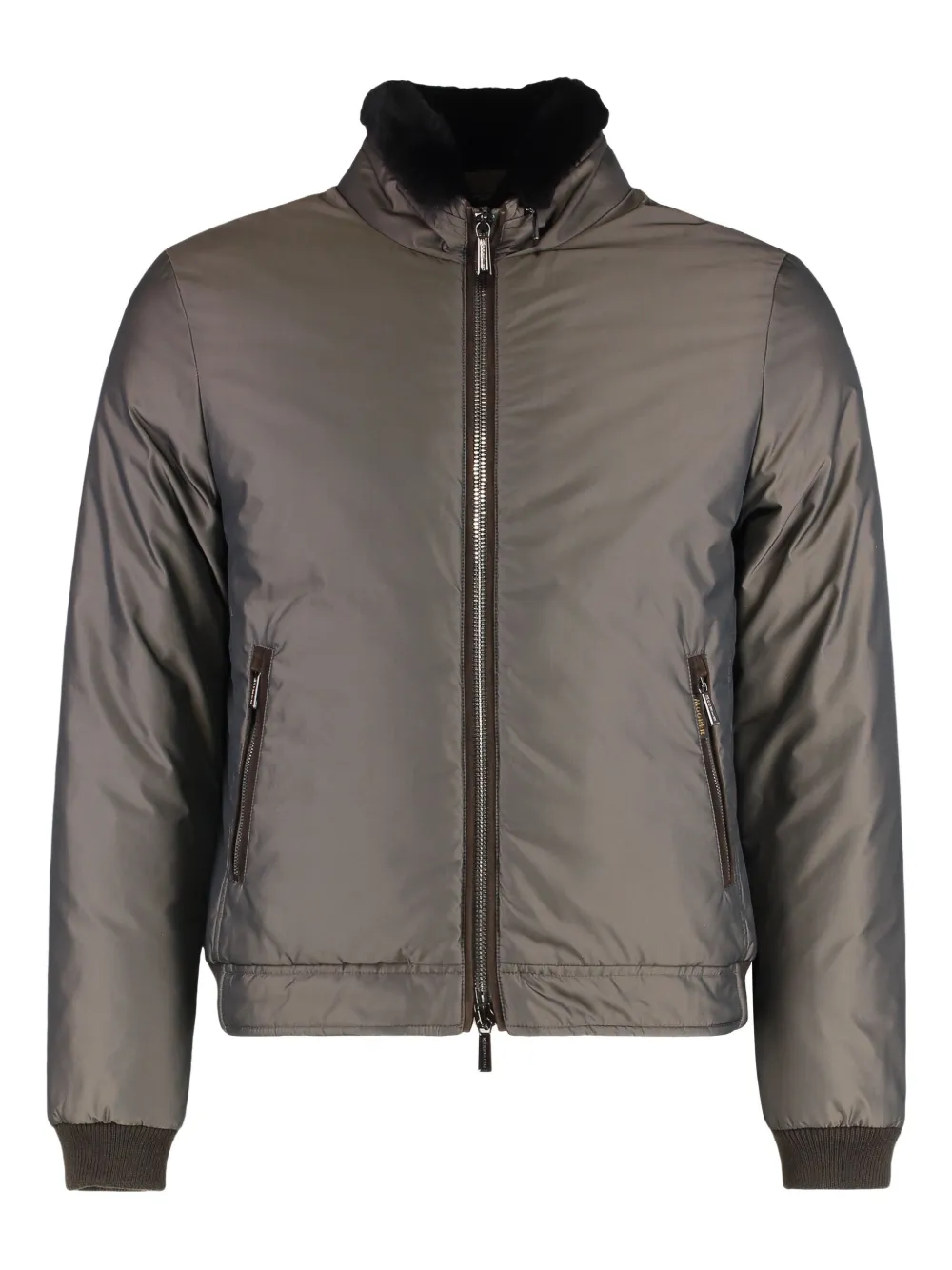 Moorer Celotti-KM trimmed bomber jacket | Grey | Image 1