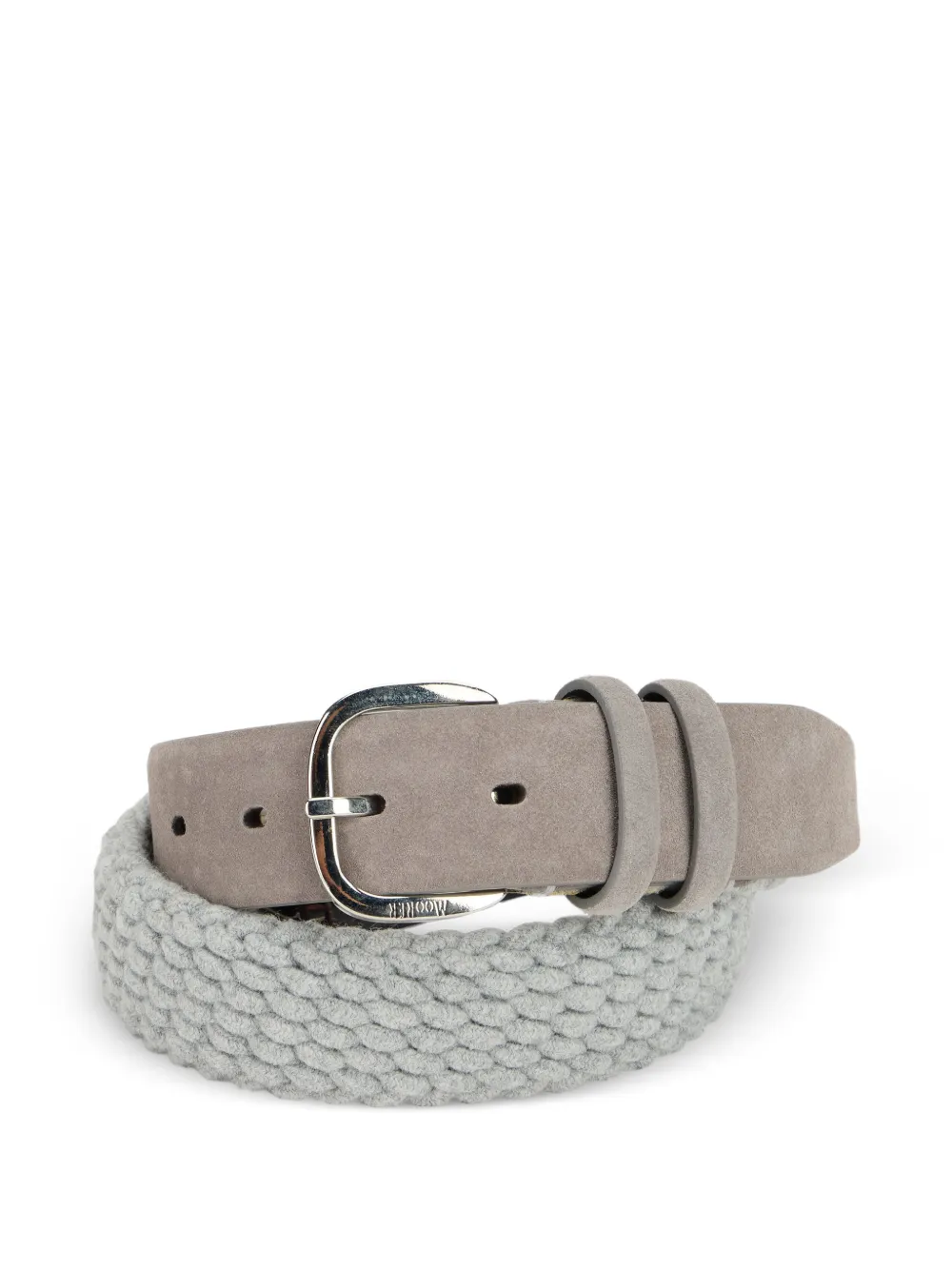 Moorer Cleowbt braided suede belt - Grigio