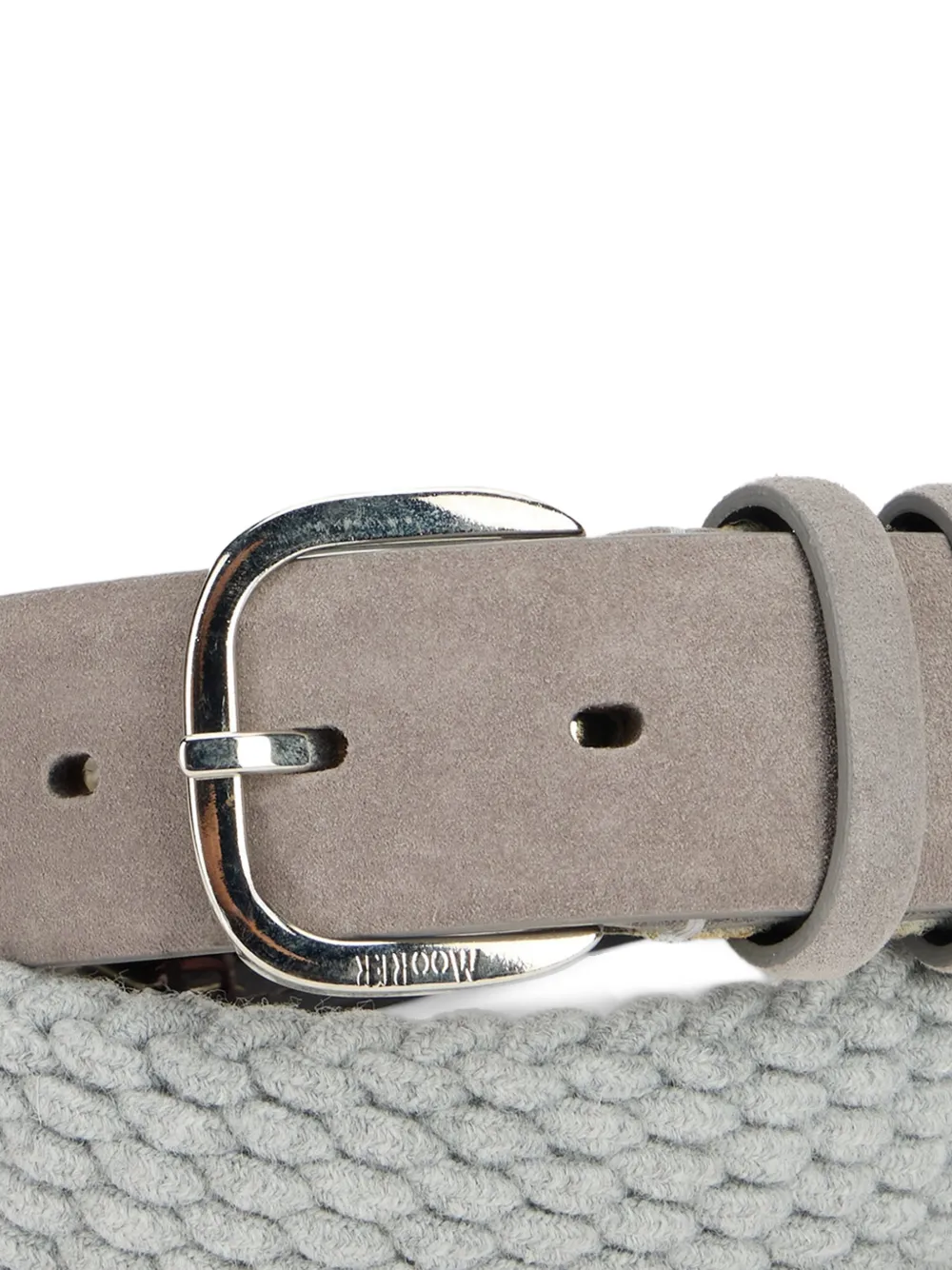 Moorer Cleowbt suede-knitted belt Grijs