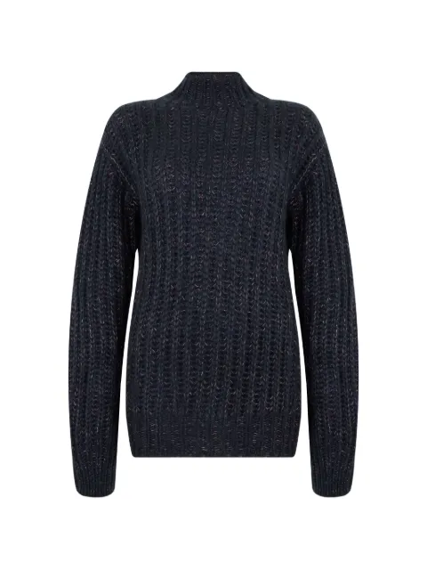 Moorer ribbed-knit mock-neck sweater
