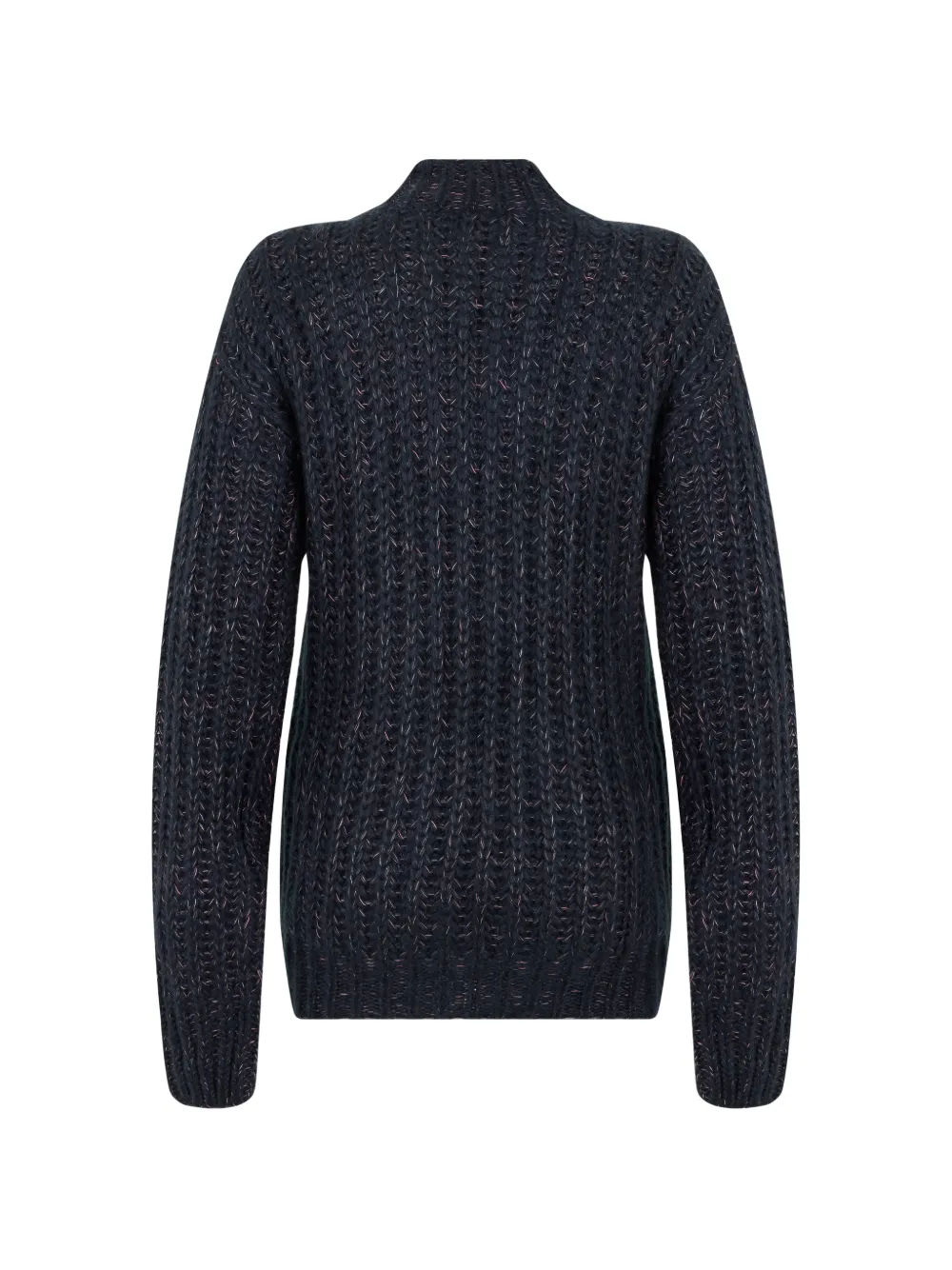 Moorer ribbed-knit mock-neck sweater Blauw