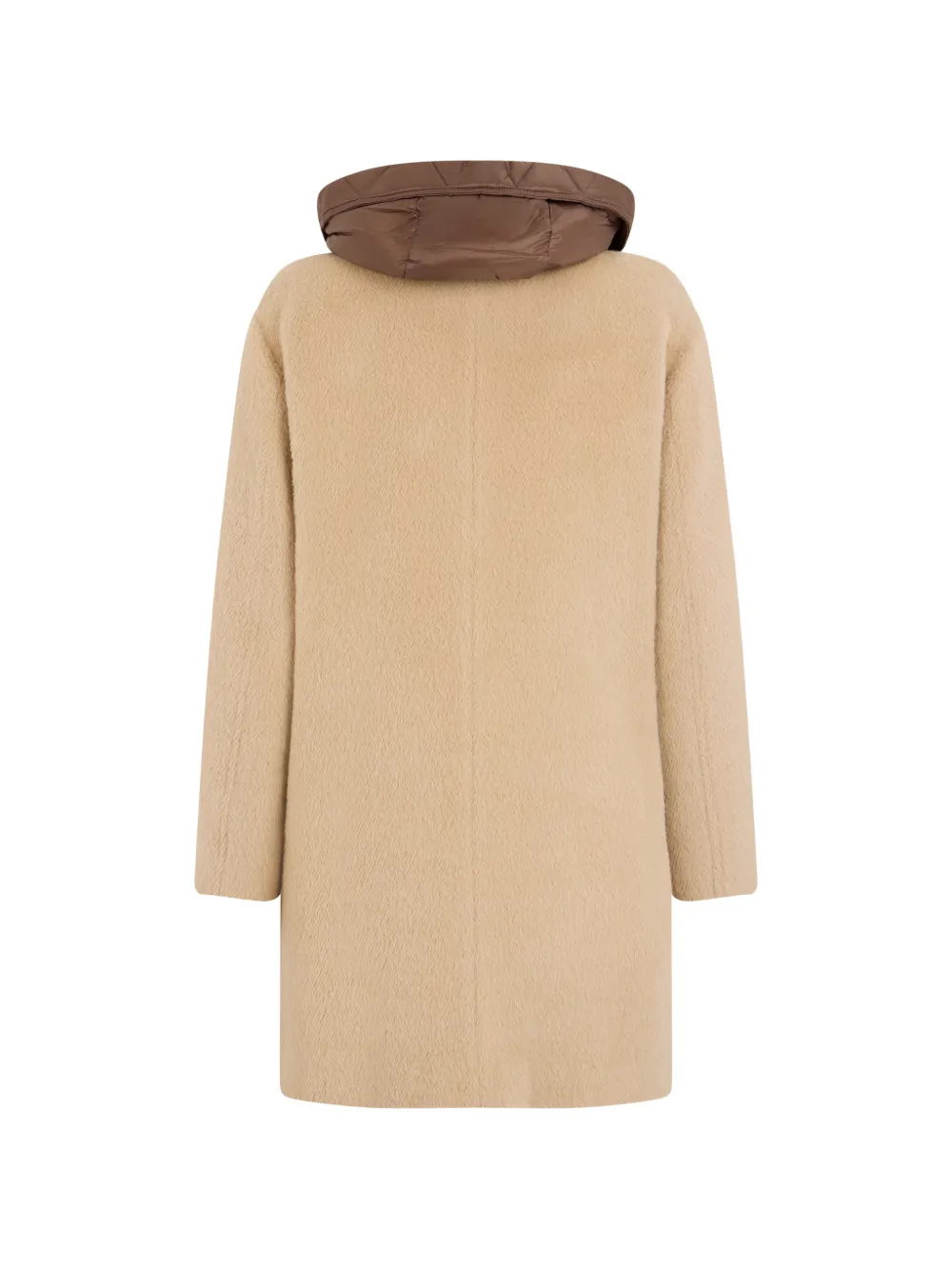 Moorer Cransa-Wl jas met capuchon en gespsluiting Beige
