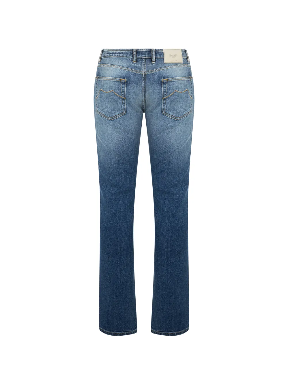 Moorer Jeans met vijf zakken Blauw