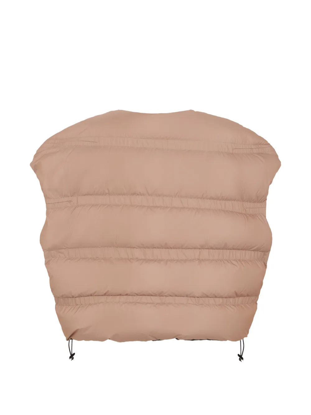 Moorer Dayana-P quilted padded gilet Beige
